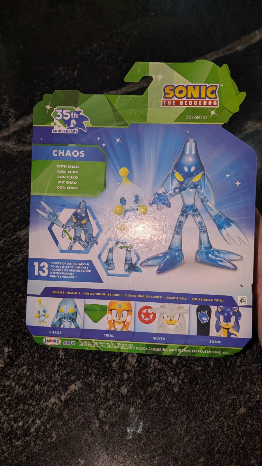 JAKKS Pacific Sonic 35th Anniversary Chaos Action Figure Toy 2026 NEW