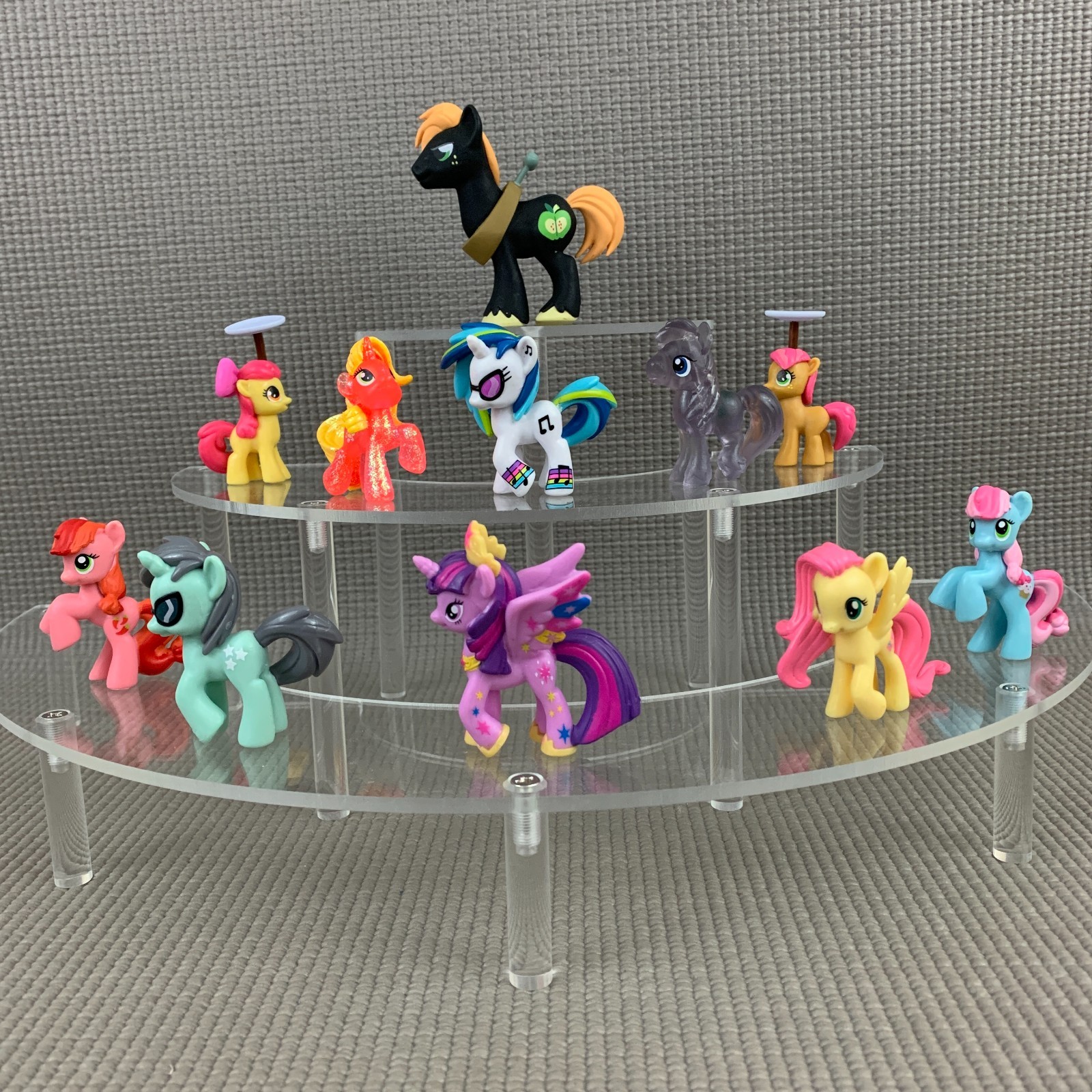 MY LITTLE PONY Mini Figure Lot 11 Ponies Big McIntosh DJ Pon-3 Princess Twilight