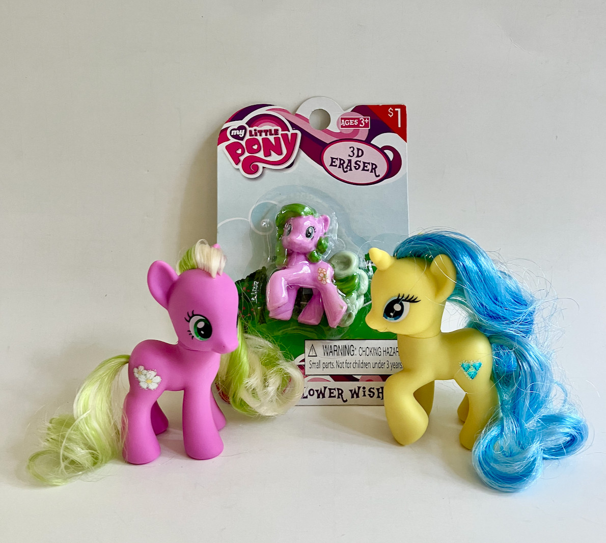 My Little Pony G4 FiM TRU Exclusive Lemony Gem Flower Wishes + MOC Eraser