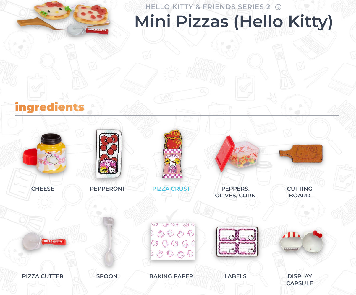 Miniverse Make It Mini Food HELLO KITTY Series 2 New Opened or Unopened You Pick