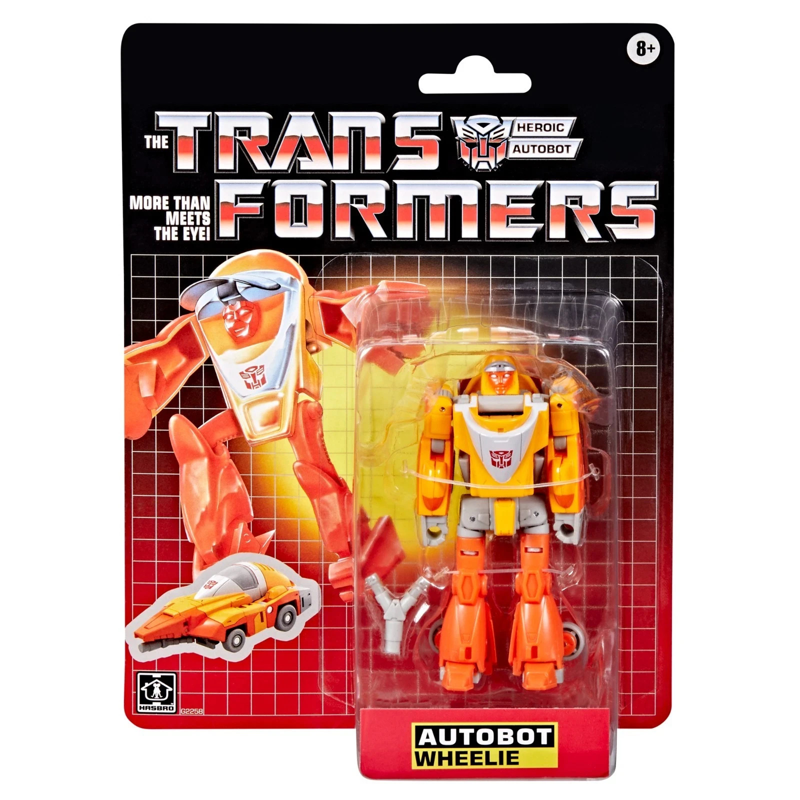 PRESALE 03/22 TRANSFORMERS RETRO CARDBACK G1 WHEELIE ACTION FIGURE