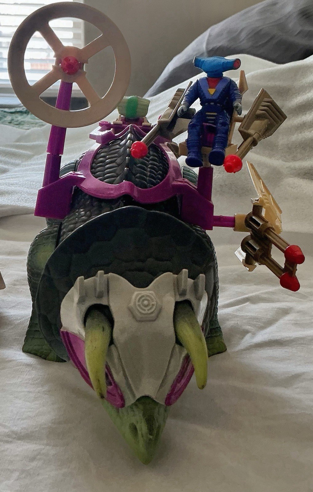 Vintage 1988 Tyco Dino-Riders RARE Triceratops Hammerhead Sidewinder LOT