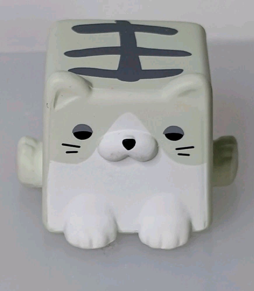 Choco Teddy Square Cat Fish Ball Gray Blind Box Figure