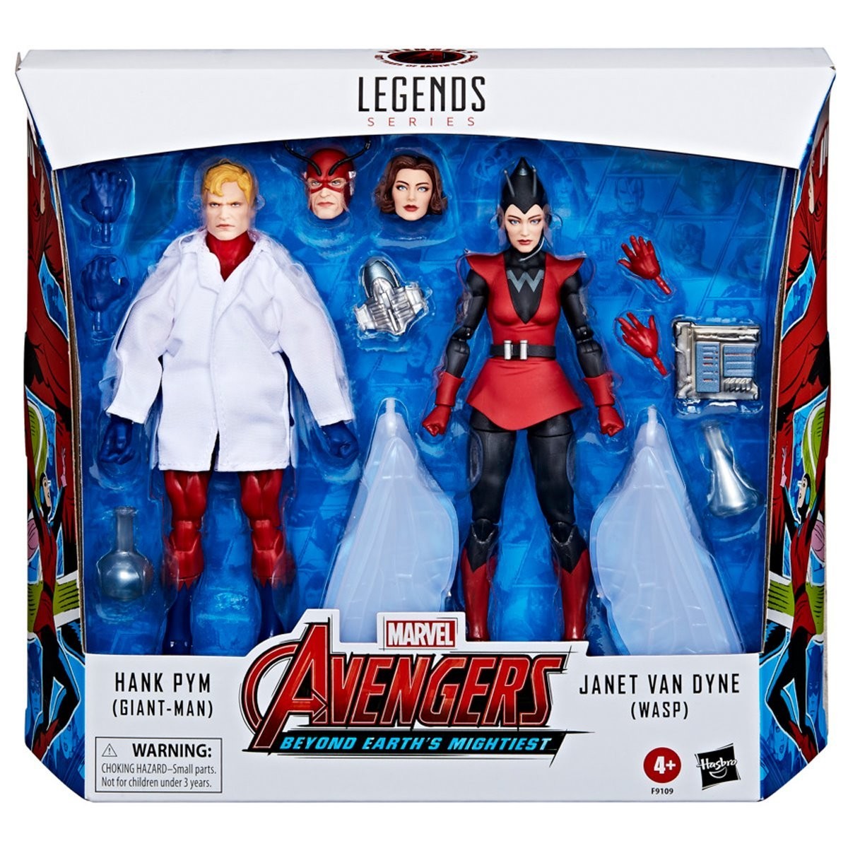 SHIPS 1/30 Avengers Marvel Legends Hank Pym (Giant-Man) and Janet Van Dyne 2pack