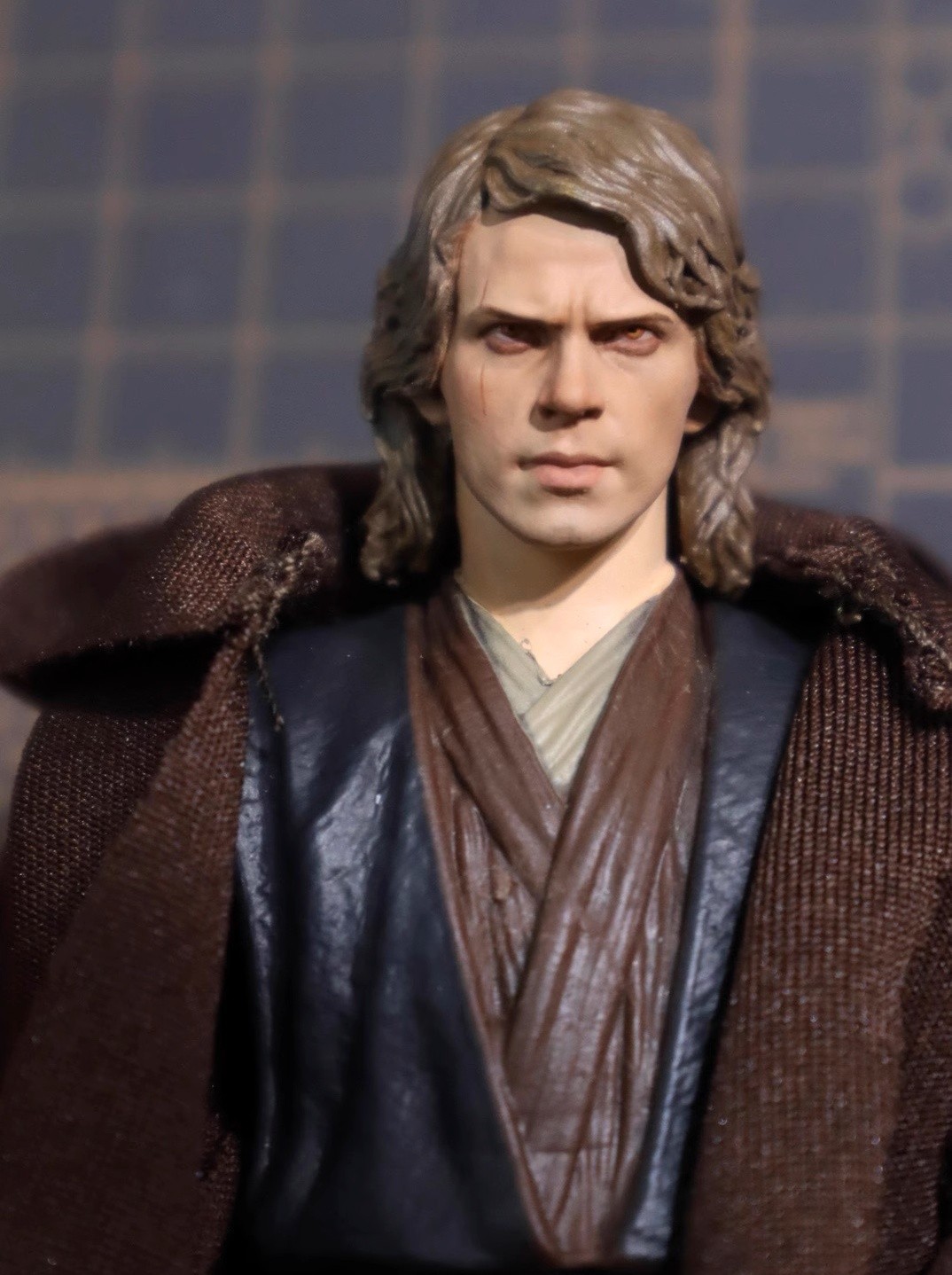 Painted 1/12 Hayden Christensen Fight Head Carved Fit 6in Action Figure