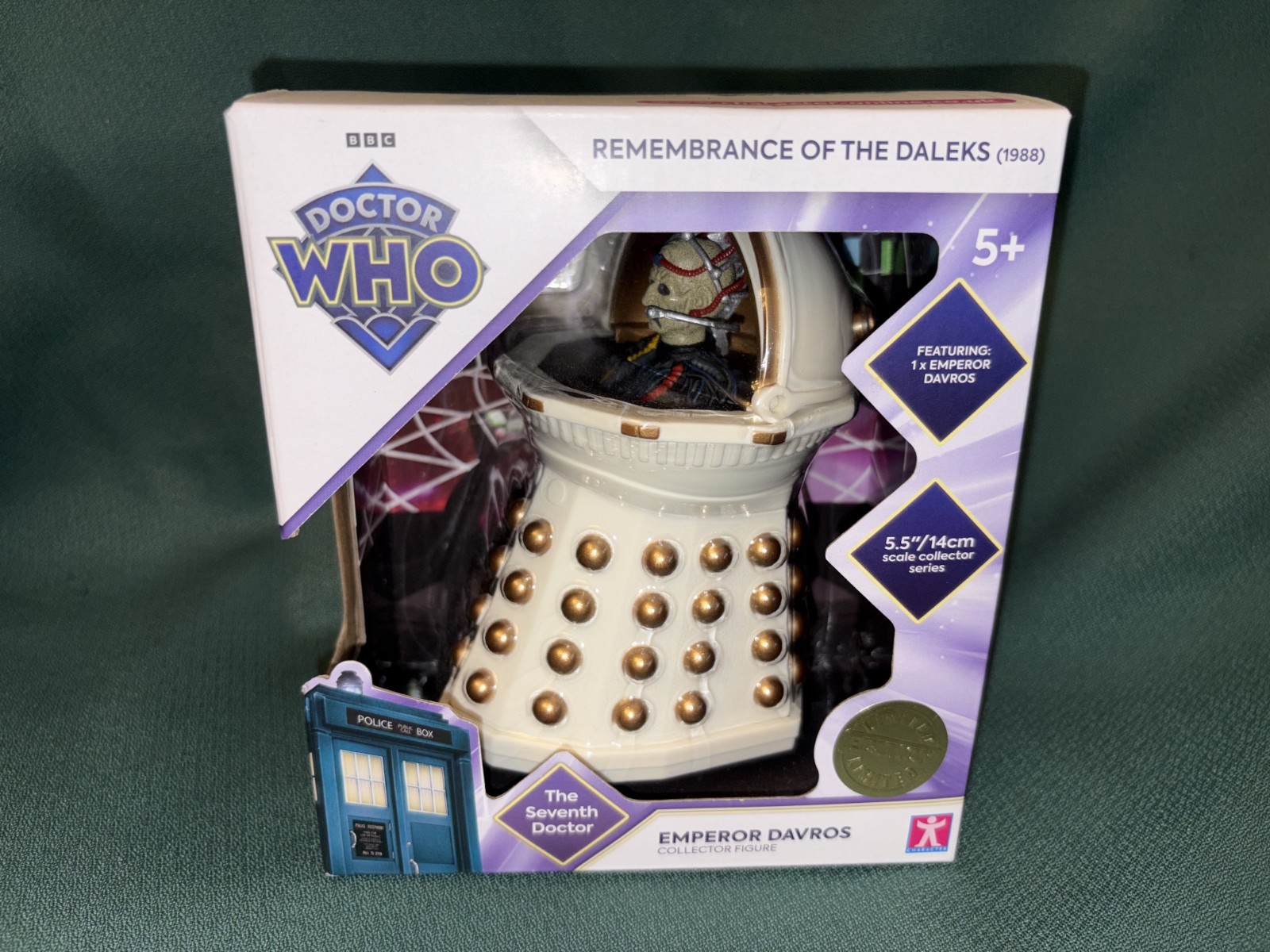 The Seventh Doctor Who Remembrance Of The Daleks Emperor Davros Figure SEALEDNEW