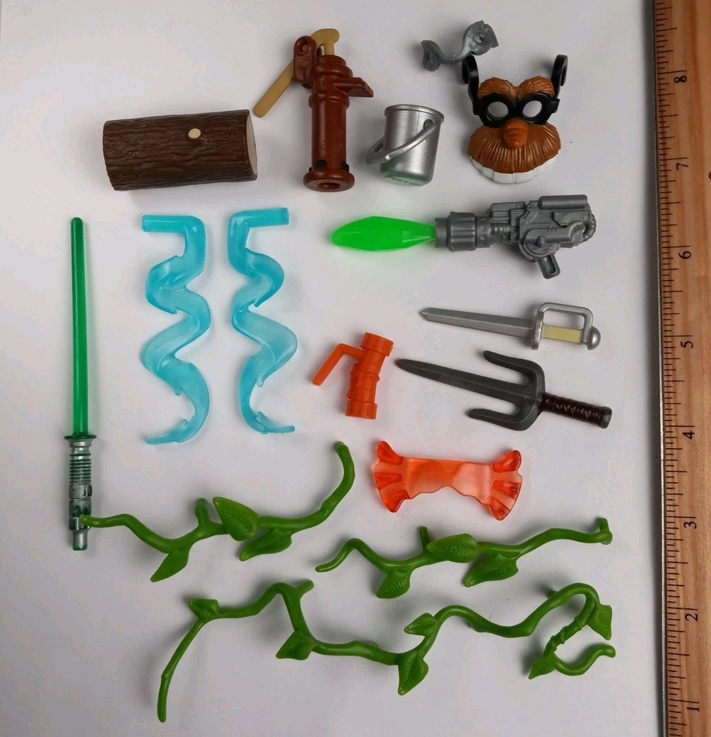 Mixed Lot Unidentified Toy Accessories Weapons Miscellaneous Small Junk