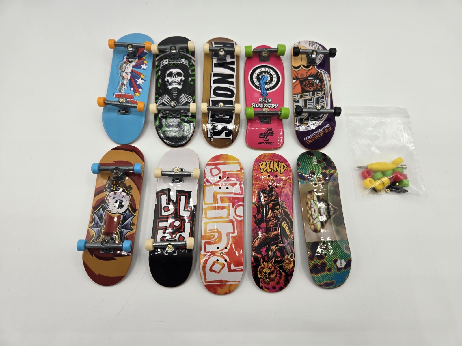 Tech Deck Skateboard Lot Of (10) Mixed Variety Fingerboards Pre-owned