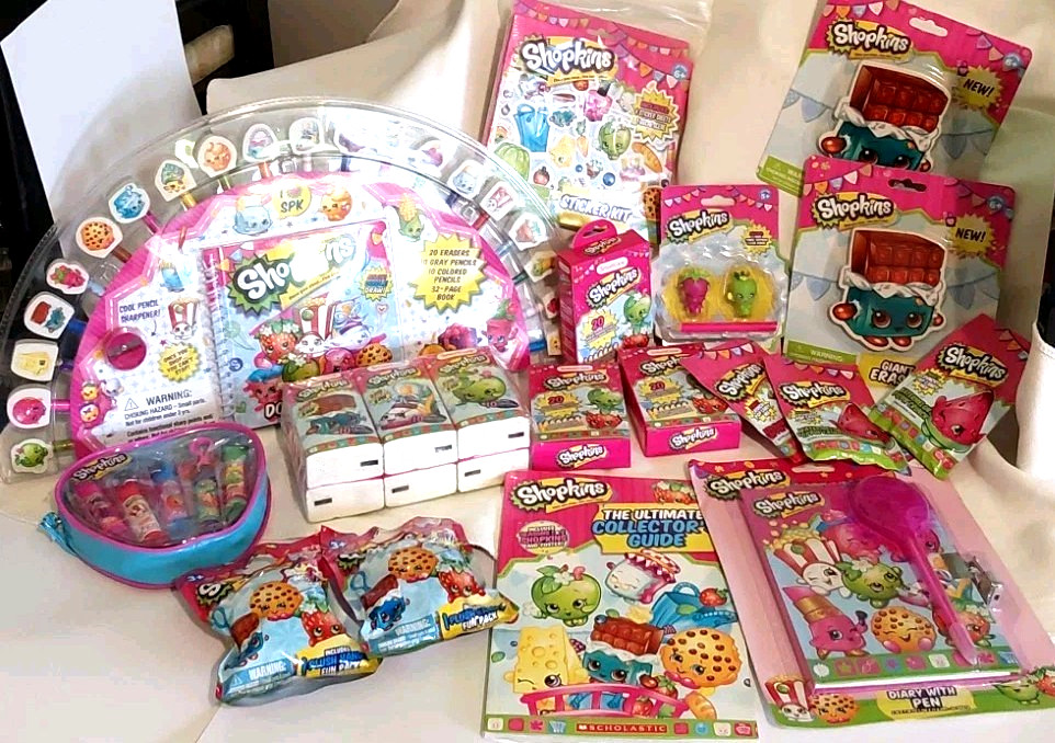 Shopkins Collectible Doll & Toy Accessory Mixed Lot New Unopened 17 packages