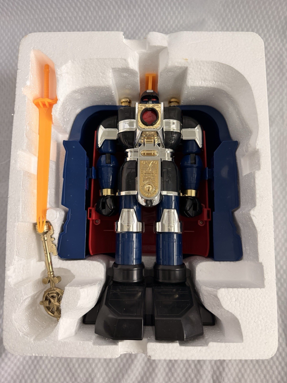 Ban Dai Power Rangers Zeo Auric The Conqueror Zord Complete İn Box 1996 Vintage