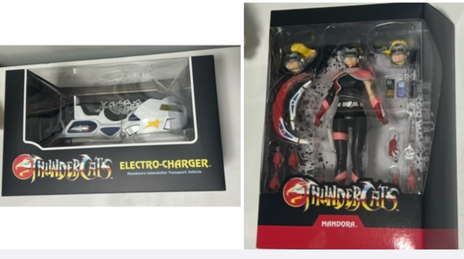 Super7 Thundercats Ultimates Lot Mandora Electro-Charger New In Sealed Packages