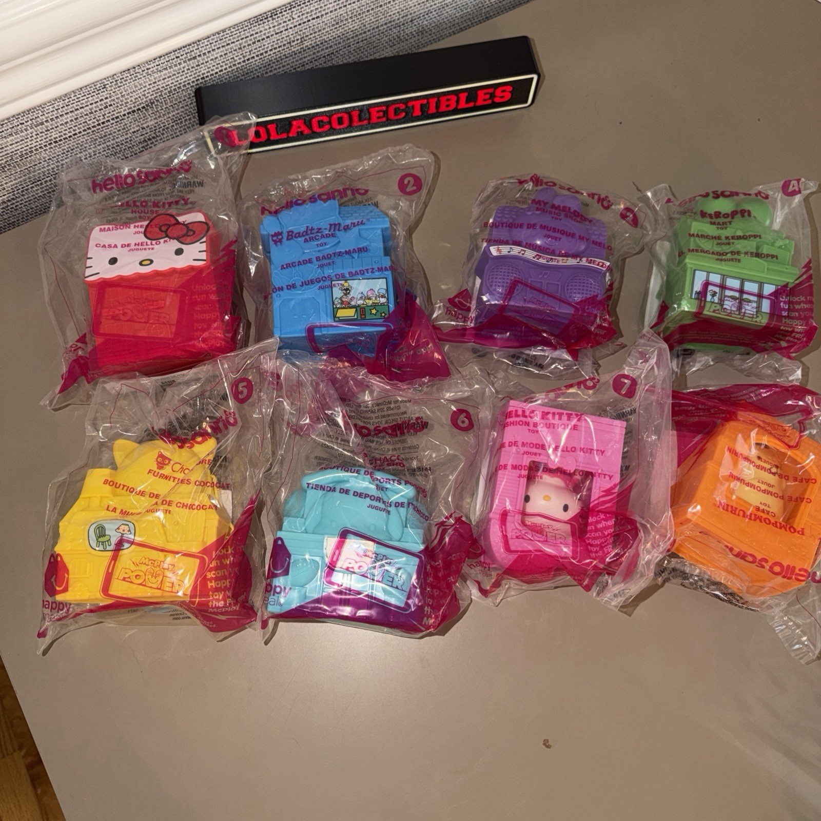 Hello Kitty Mcdonald’s Happy Meal Toys Set 1-8sealed HTF