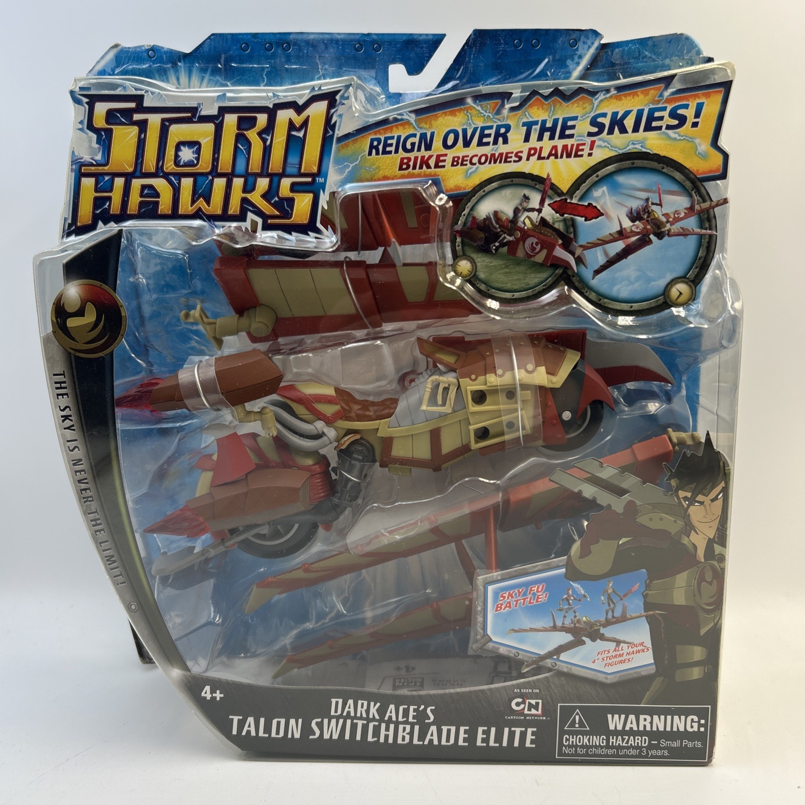 🚨Sealed🚨Storm Hawks Dark Ace’s Talon Switchblade Elite Carded Spin Master 2007