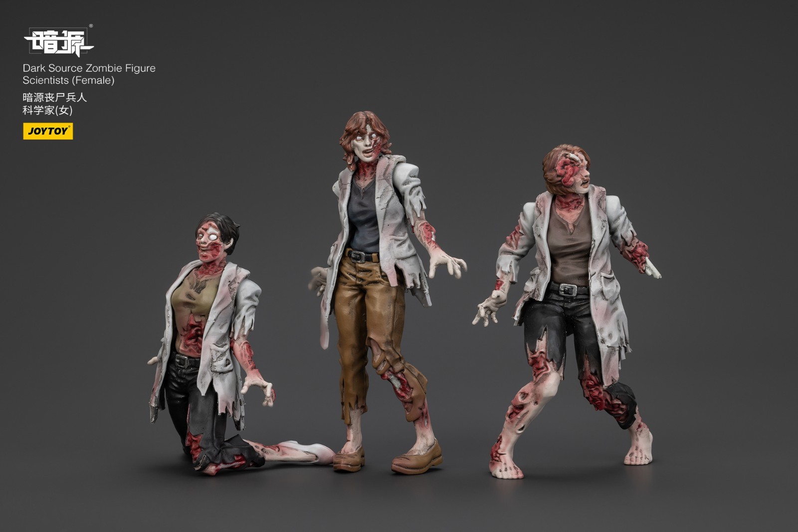 JOYTOY 1:25 action figures Dark Source Zombie Figure Scientists (Female)