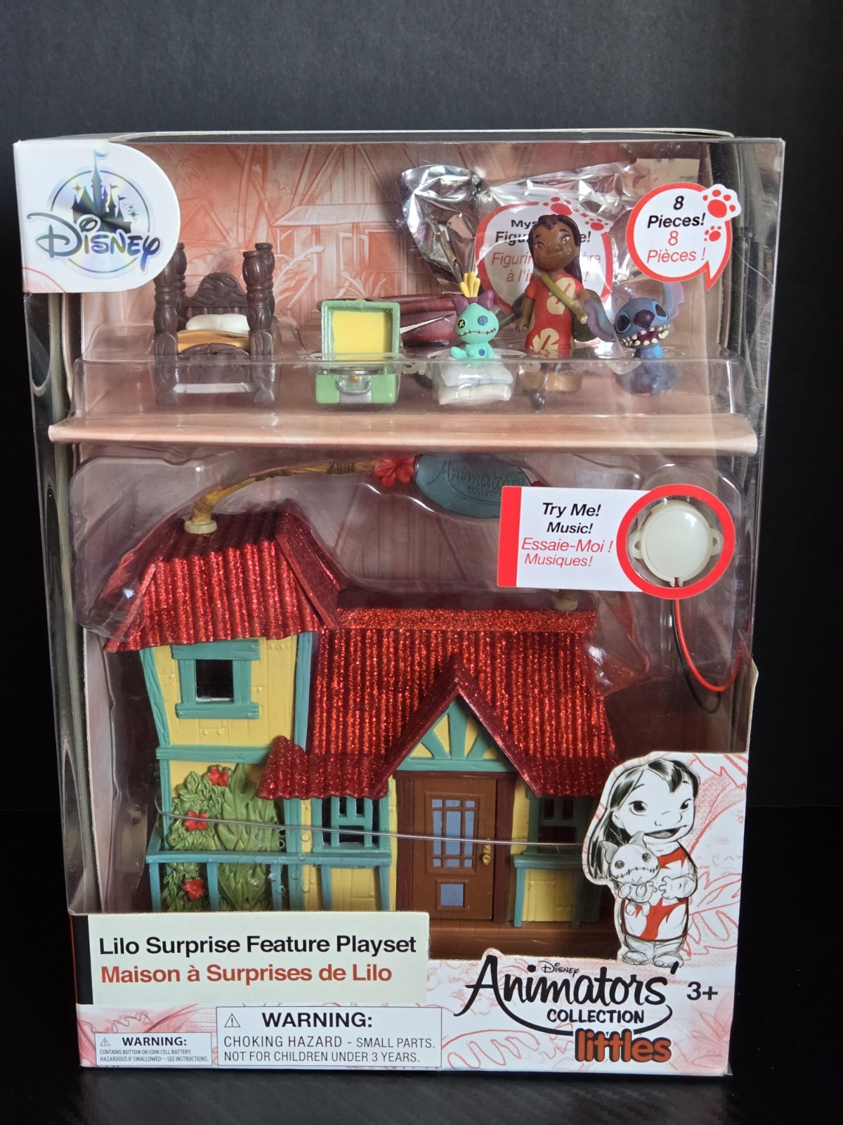 LILO & Stitch Disney Animators Collection Littles LIGHT UP House Playset IN BOX