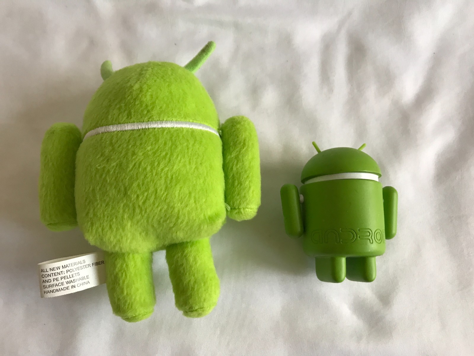 Android Mini Collectible Green Figure and 6″ Plush Lot Set
