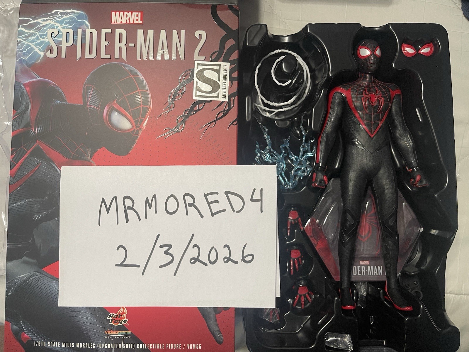 Hot Toys Spider-Man 2 Miles Morales Upgraded Suit 1/6 Action Figure VGM55