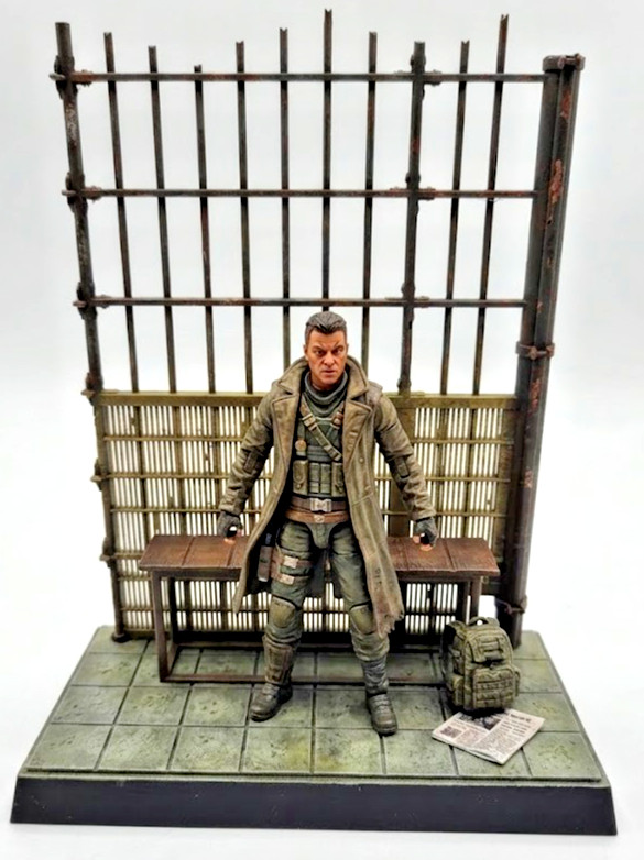 1:18 Scale Replica Arkham Intake Ryker’s Island Rest Gotham Diorama 4″ Figures