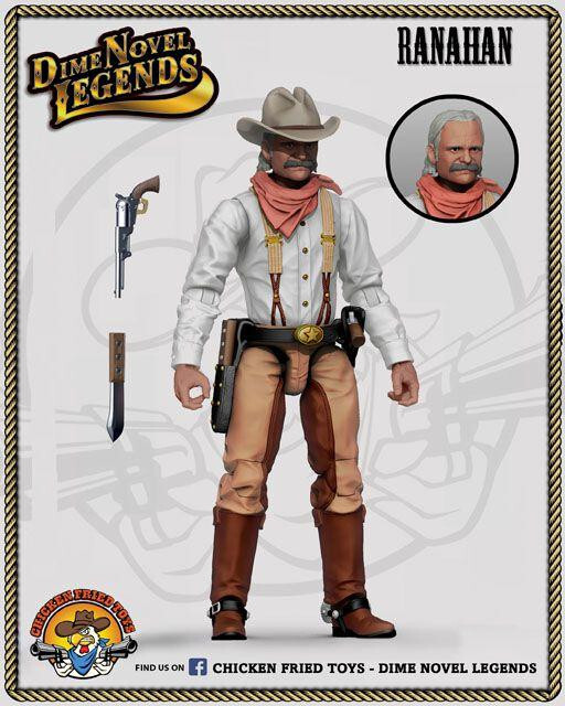 Dime Novel Legends 1:18 scale (4″) old west action figure Ranahan
