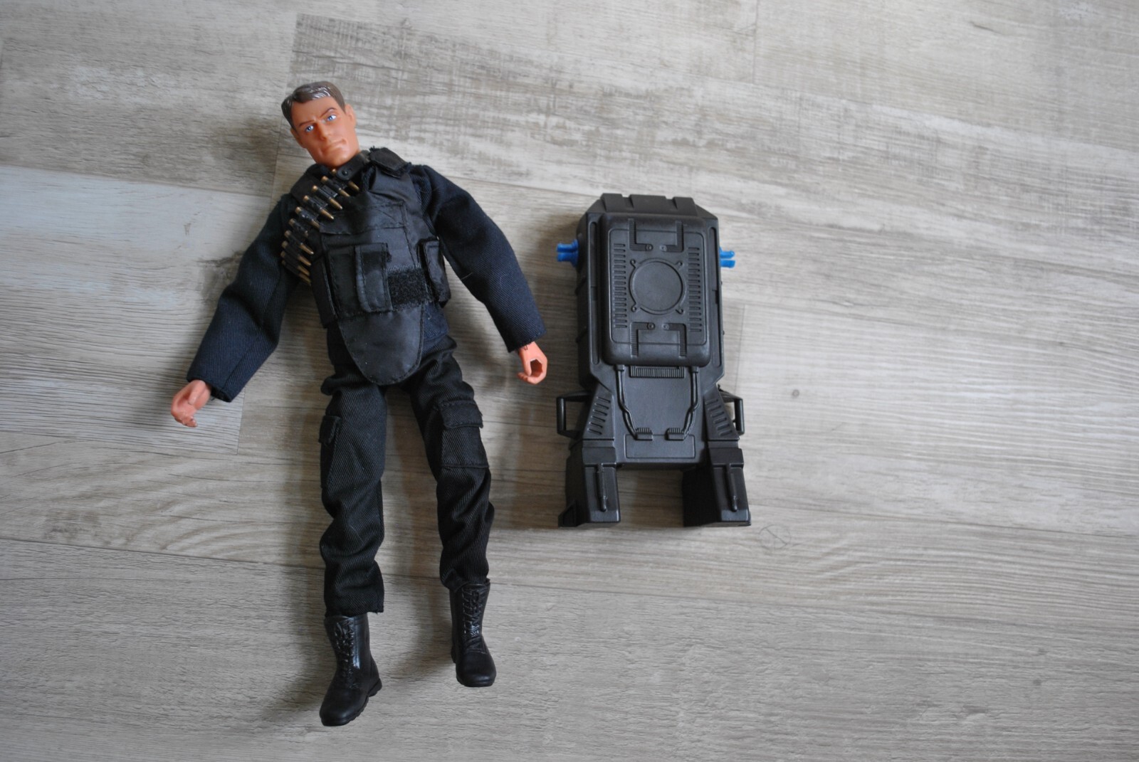 21st Century Toys Action Figure Black OPS Soldier Outfit with Back Pack, bullets