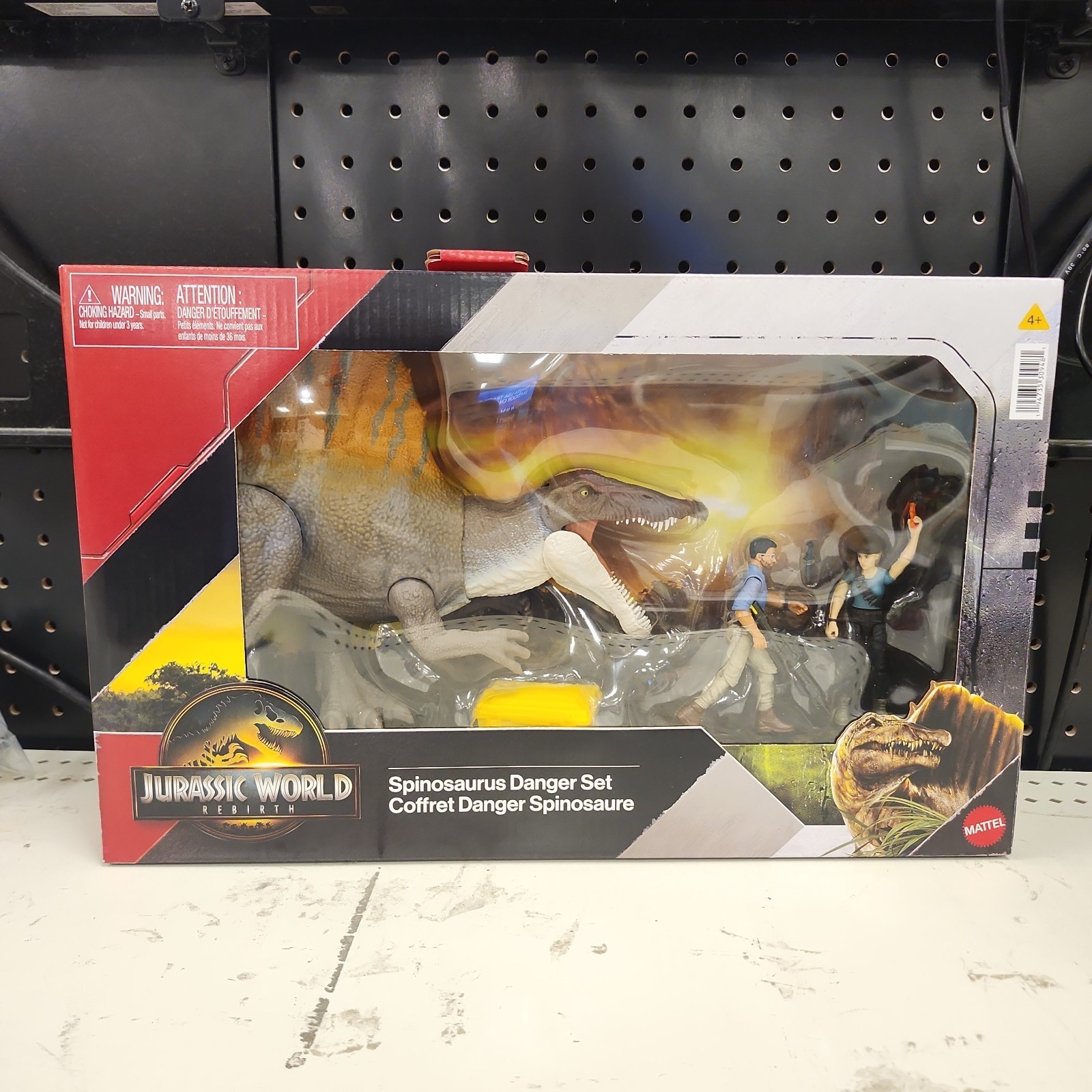 Jurassic World Rebirth Movie Spinosaurus Danger Dinosaur Set