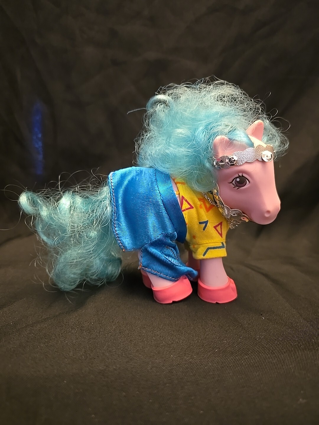 Vintage My Little Pony G1 Banana Surprise Sundae Best Hasbro 1978 with clothes