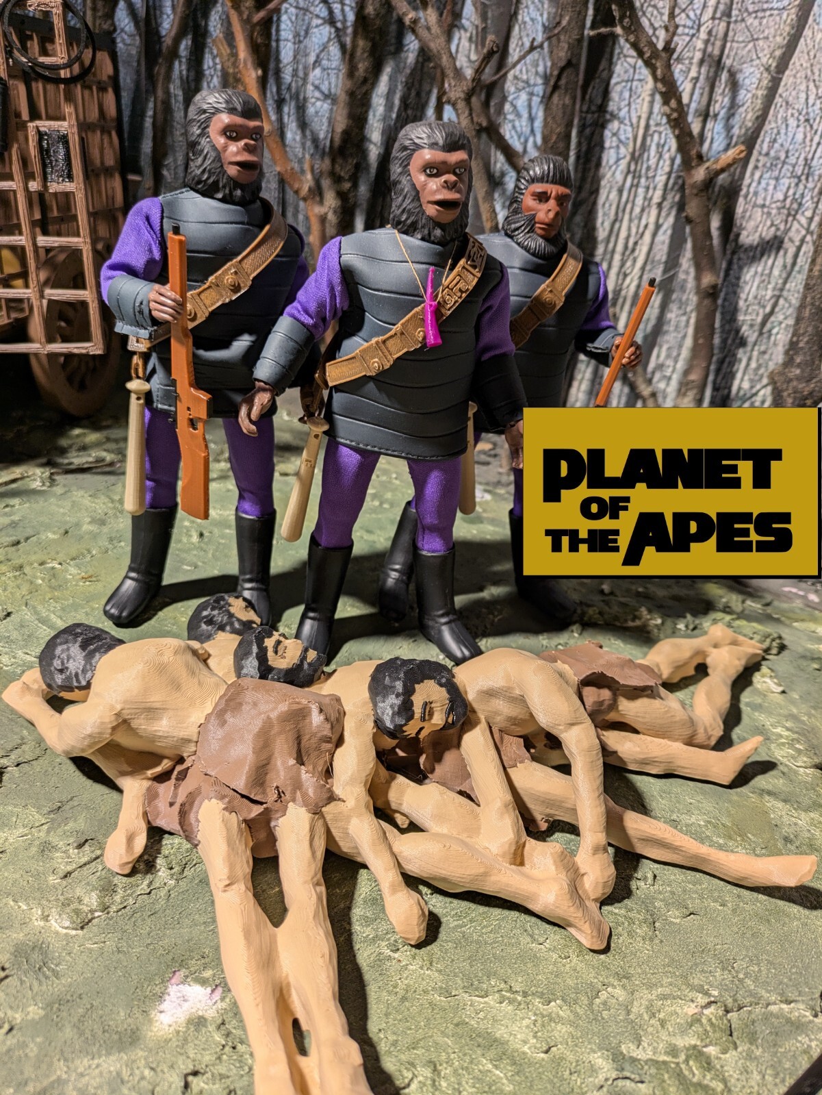 Planet of the Apes – MEGO Scale – Pile of Bodies from the Hunt!
