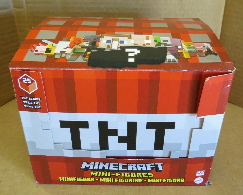 2021 MATTEL MINECRAFT TNT SERIES 25 MINI-FIGURES 34 PIECES IN RETAIL BOX NEW