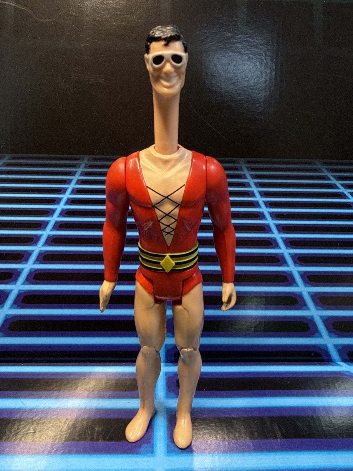 Plastic Man Vintage DC Super Powers Action Figure Complete 1985 Kenner Works 80s