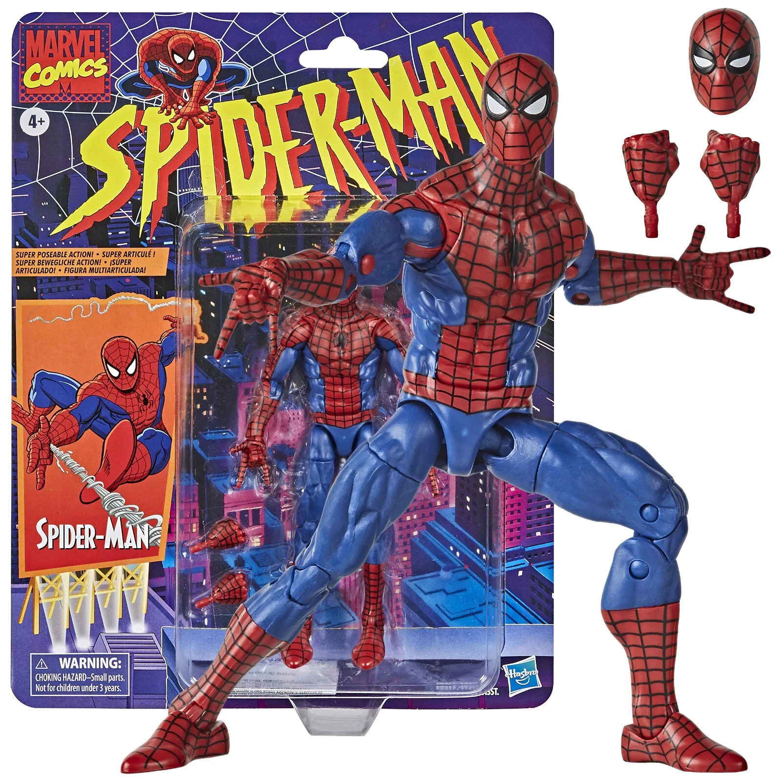 Hasbro Marvel Legends Retro Collection Spiderman 6 inch Action Figure – 6421089