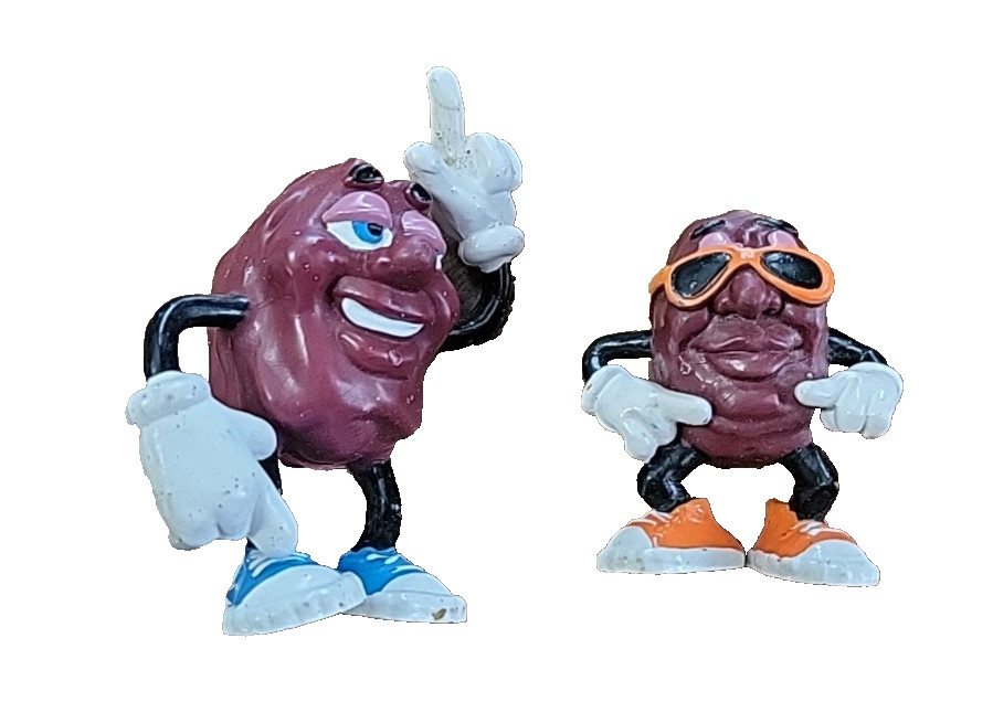 California Raisons 1980’S PVC figures Vtg toys