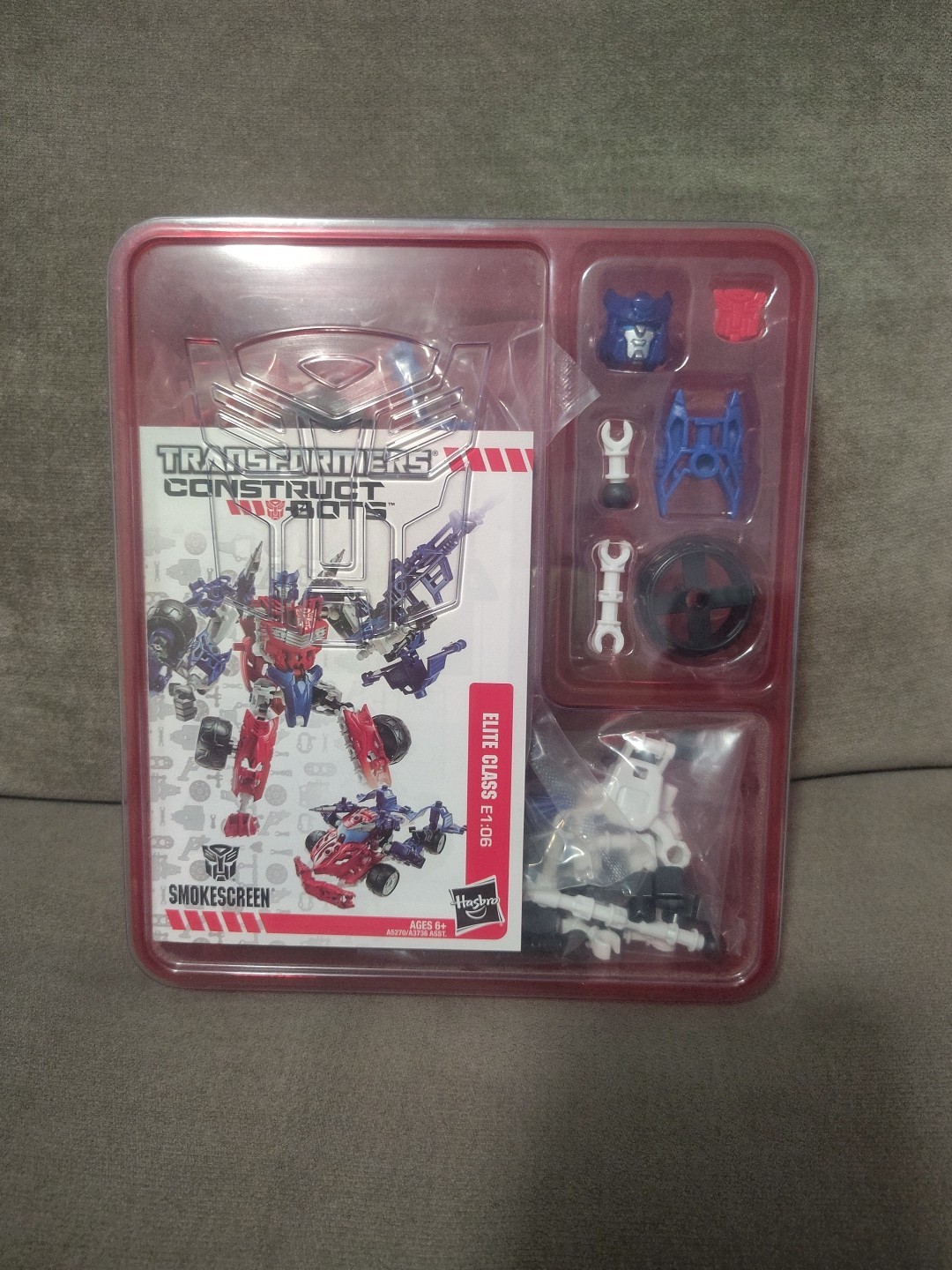 Hasbro Construct-Bots Smokescreen Elite Class Transformers E1:06 G1 2013 Edition