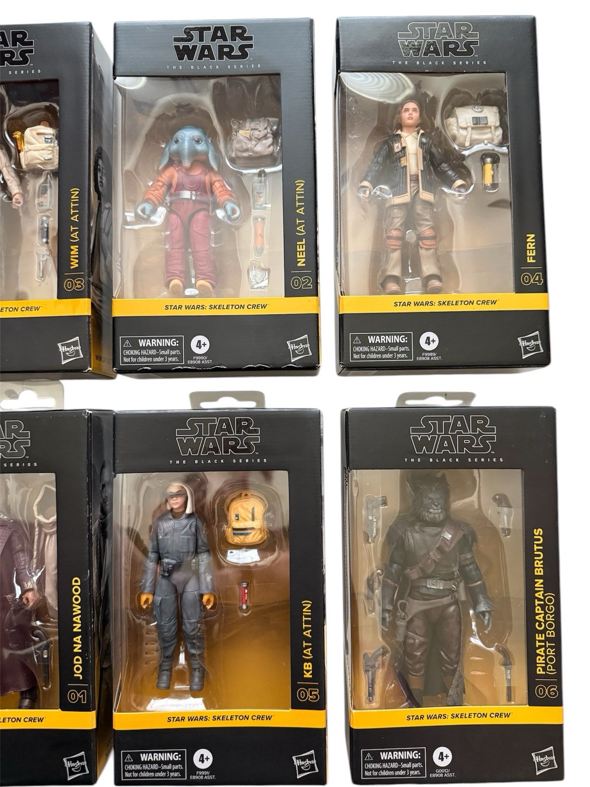 Set Of 6 Star Wars Black Series SKELETON CREW Wim Fern Neel KB Cpt Brutus Jod