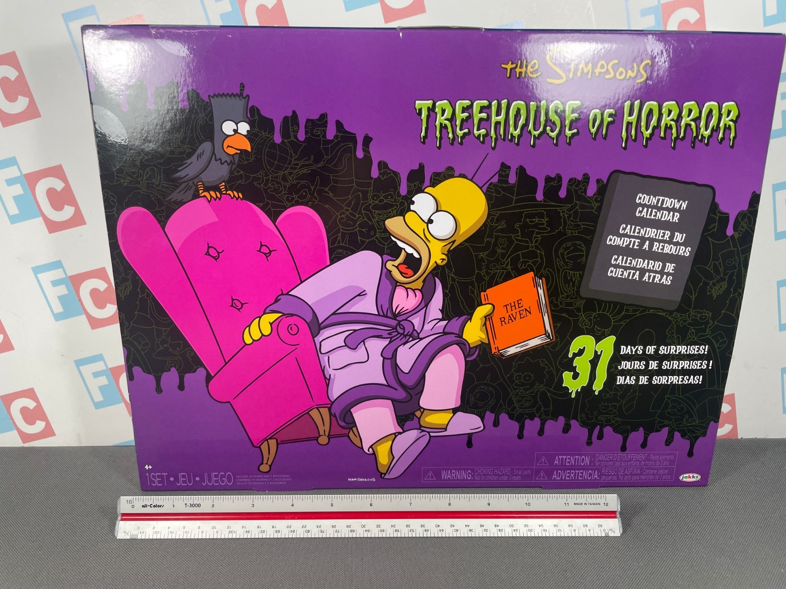 Jakks Pacific Simpsons Treehouse Of Horror Advent Calendar 2025 Halloween REAL
