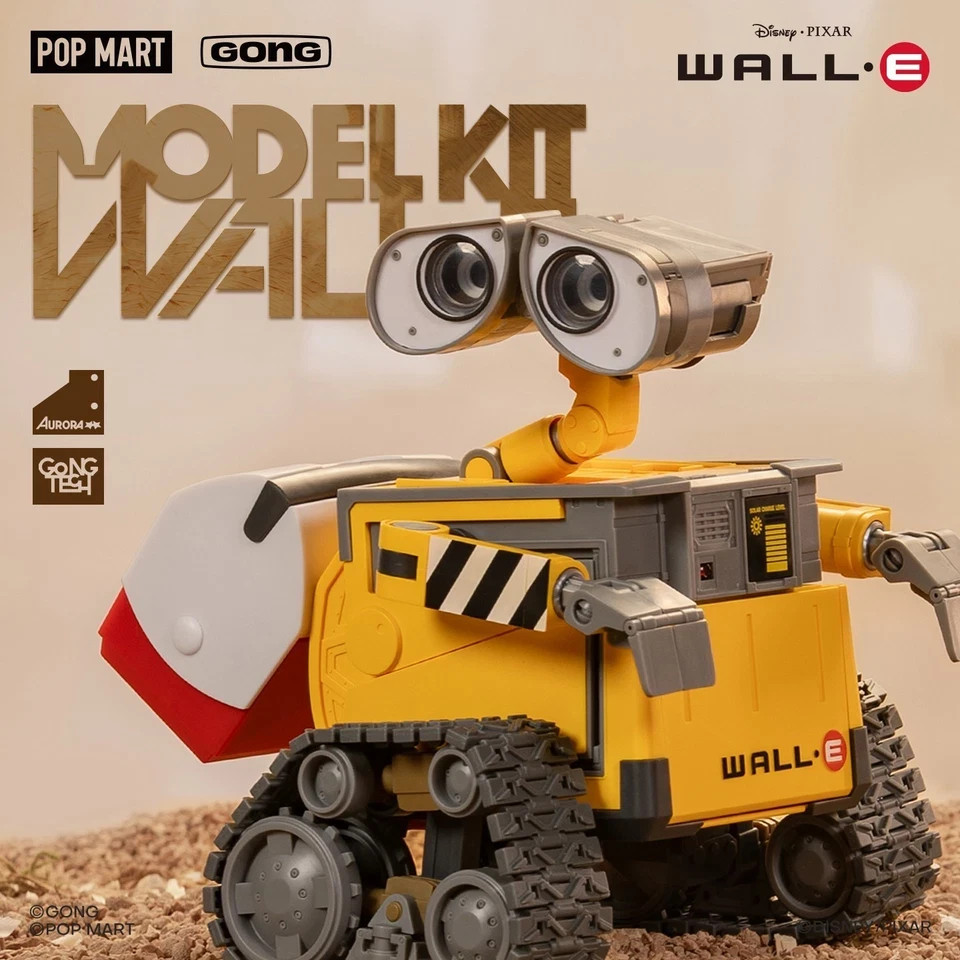 Pop Mart GONG WALL·E Robot Mobilization Kawara Tsutomu Assembly Figure Model Kit