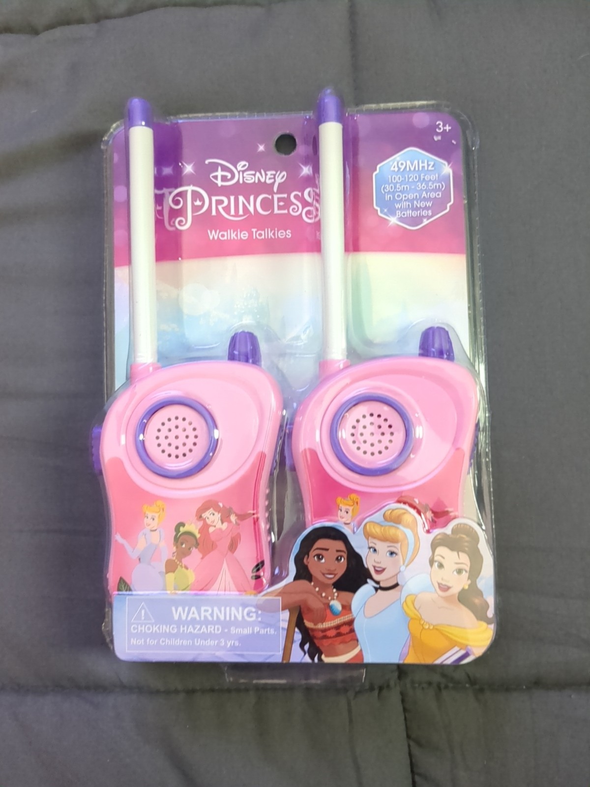NEW – Disney Princess Walkie Talkies 49MHz 100 to 120 Feet (PINK)