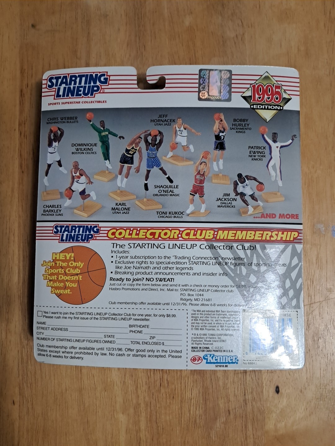 Starting Lineup Clarence Weatherspoon 1995 Edition Sixers NBA Figure