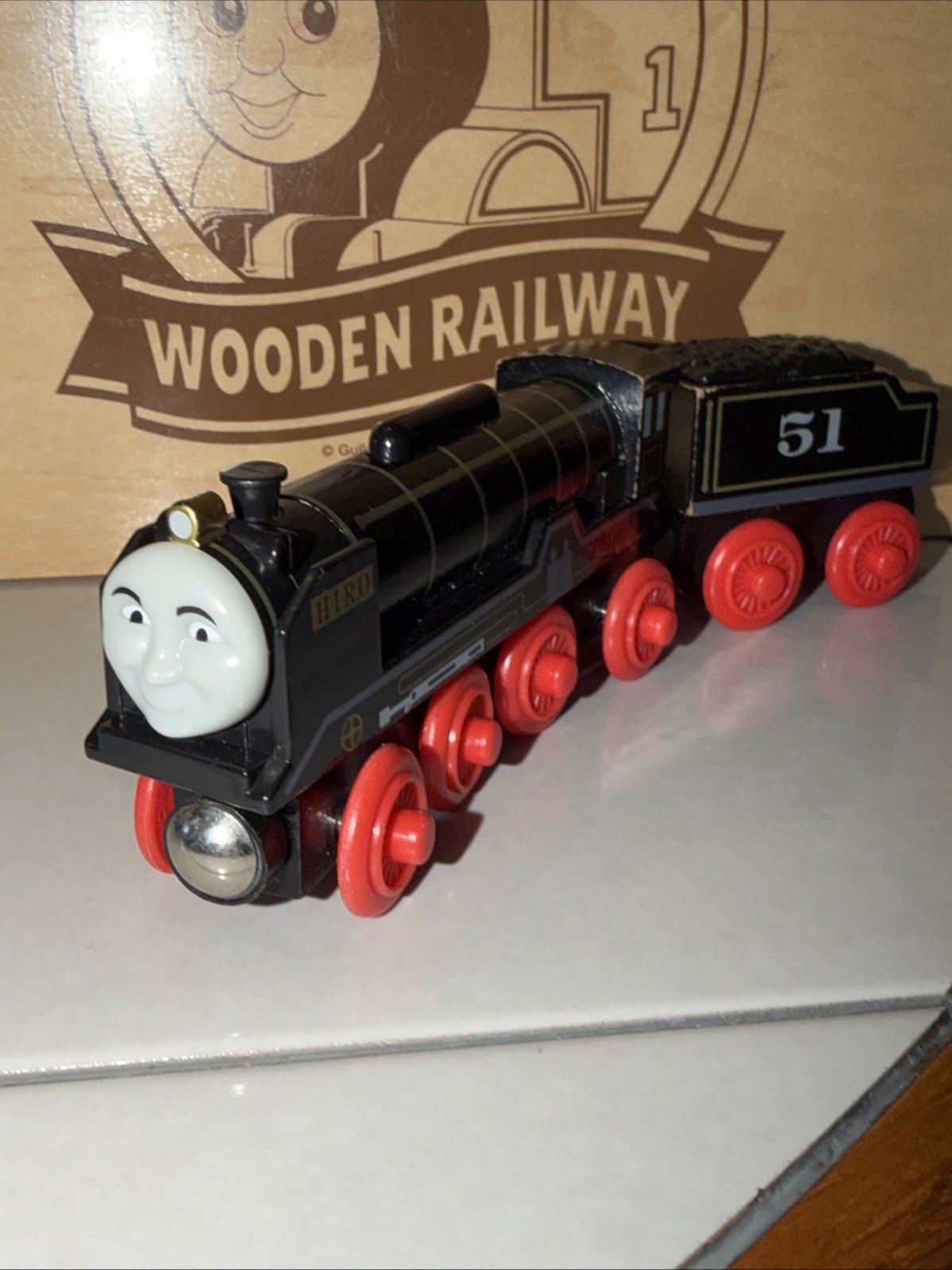 HIRO ! THOMAS FRIENDS TRAIN WOODEN Railway 2003 LEARNING CURVE #51 Japanese￼