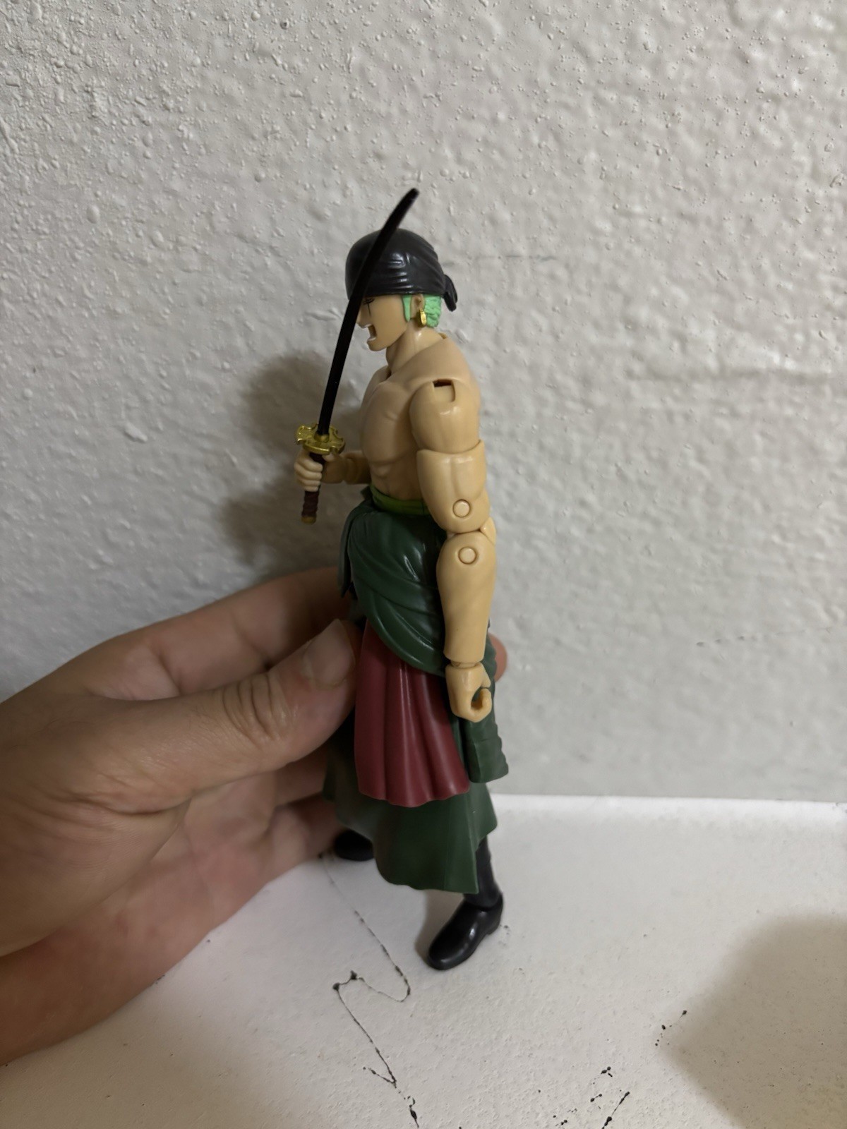 Roronoa Zoro One Piece Action Figure Loose Anime Plastic Multicolor Sword