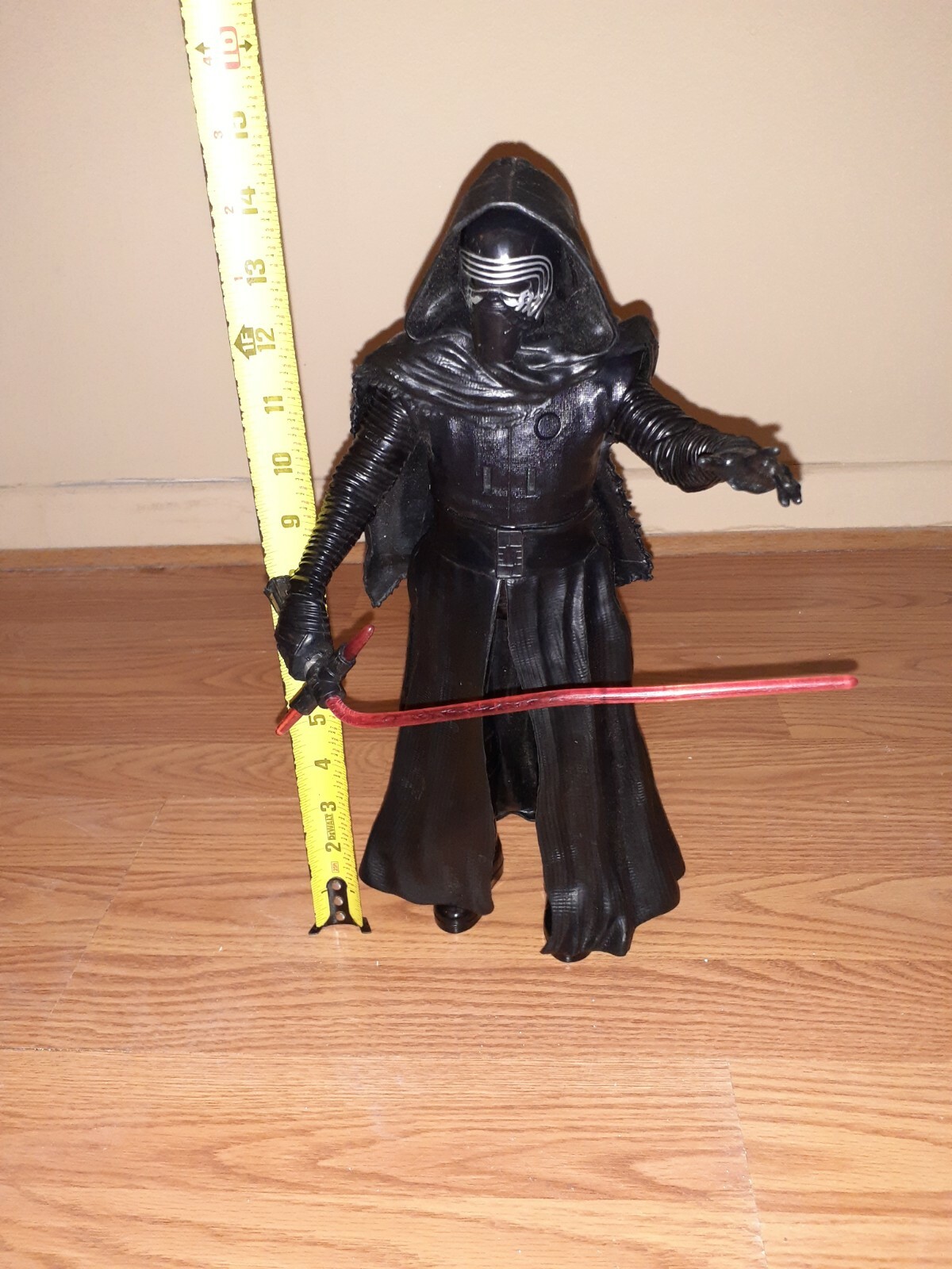 STAR WARS DARTH VADER TOY BATTERY OPERATED VOICE 14 INCHES TALL APROX WORKS VTG