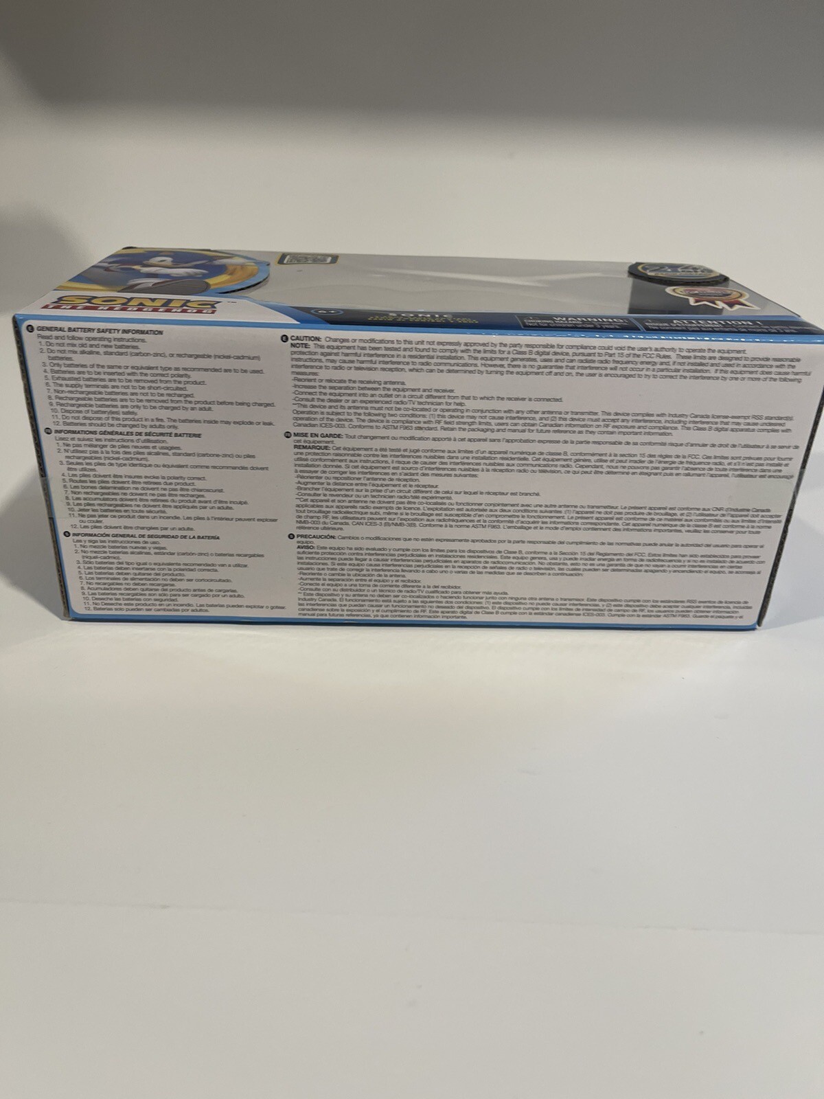 Sonic The Hedgehog Radio Control Car MISB 2023 NKOK 2.4 GHz New In Box