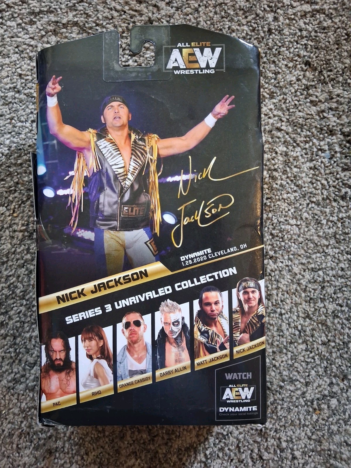 Lot AEW Wrestling Ring Cm Punk Sting Darby XL Shirt Kenny Omega Bucks Figure