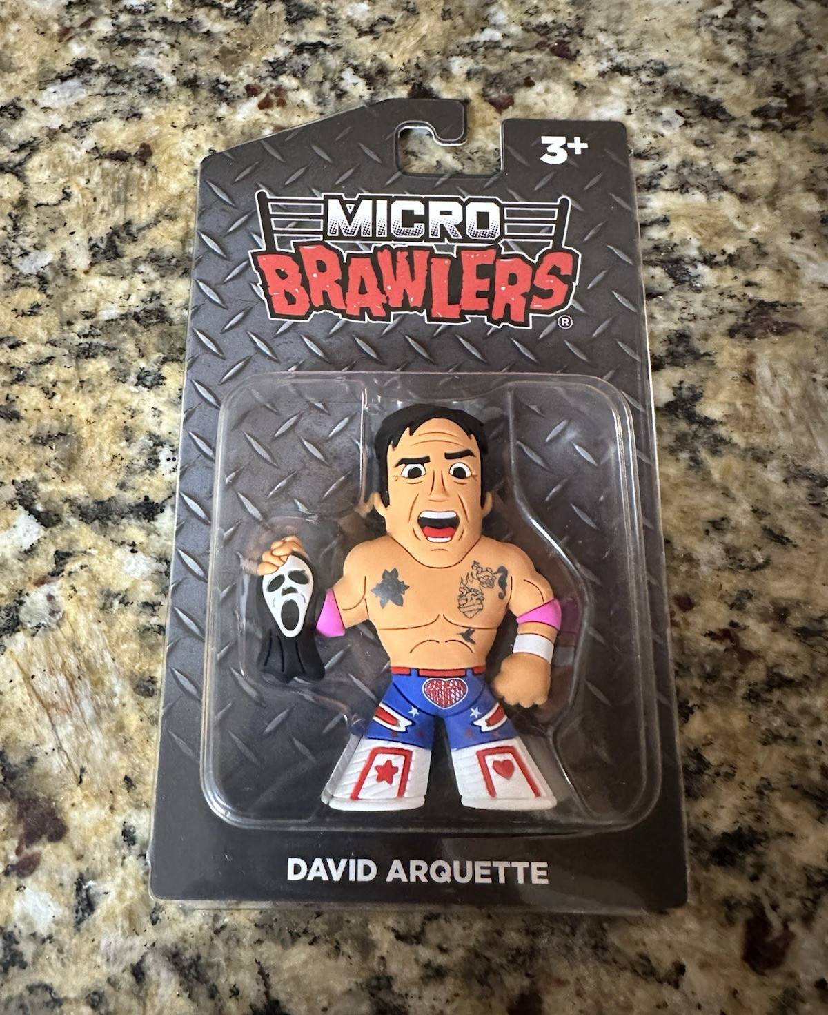 Micro Brawlers David Arquette Wrestling Action Figure Age 3+ Multicolor