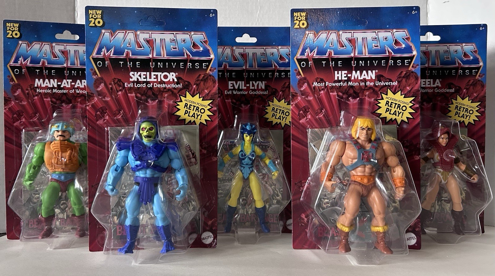 MOTU Origins 2020 MOC He-Man Skeletor Teela Evil Lyn Man At Arms Wave 1