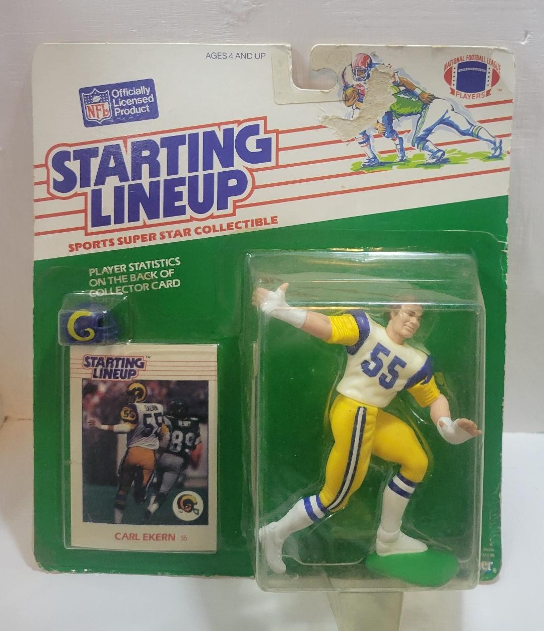 1988 Kenner Starting Lineup NIP FREE SHIPPING CARL EKERN LOS ANGELES RAMS