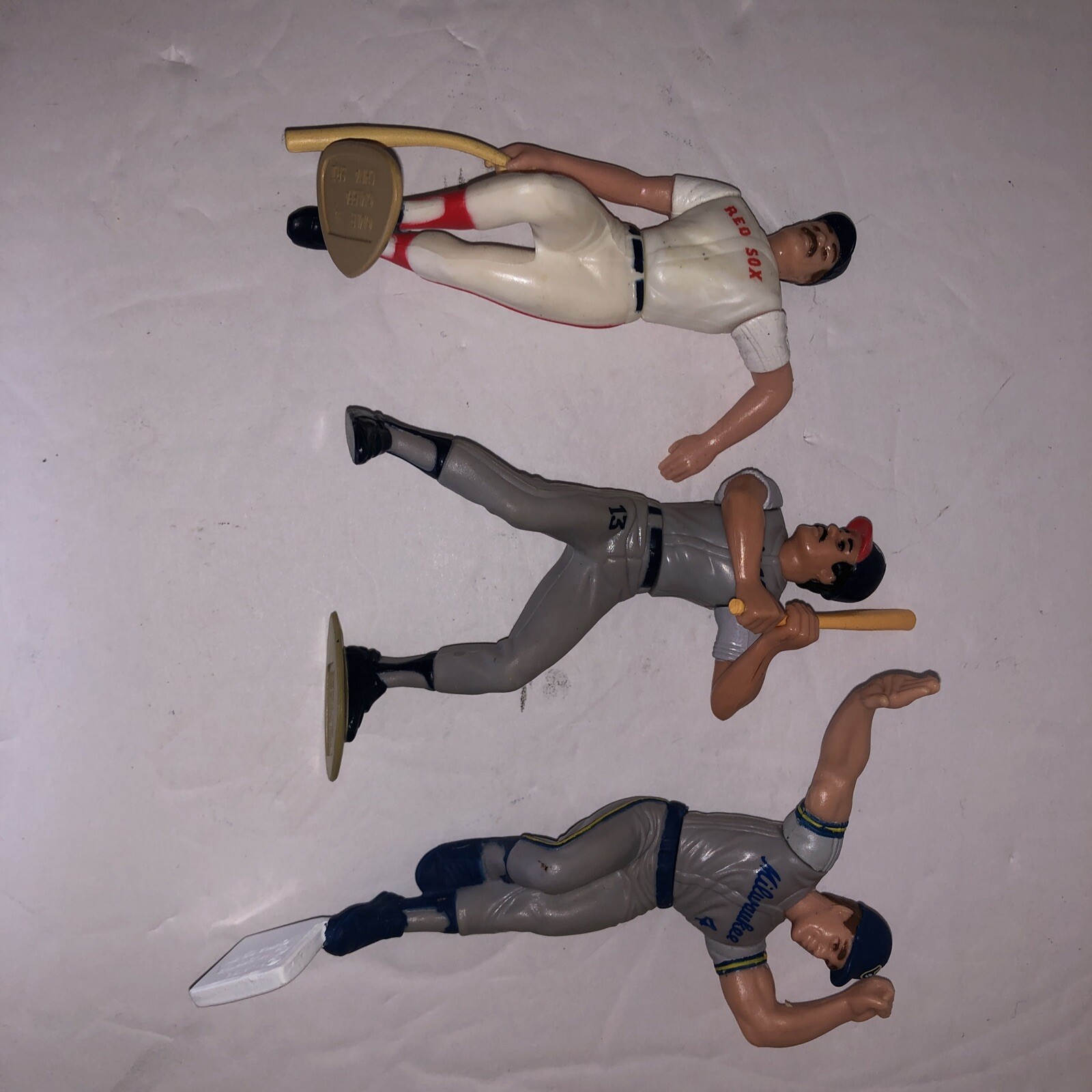 Starting Lineup MLB Baseball Player Loose Figure Lot of 3 Milwaukee And Red Sox
