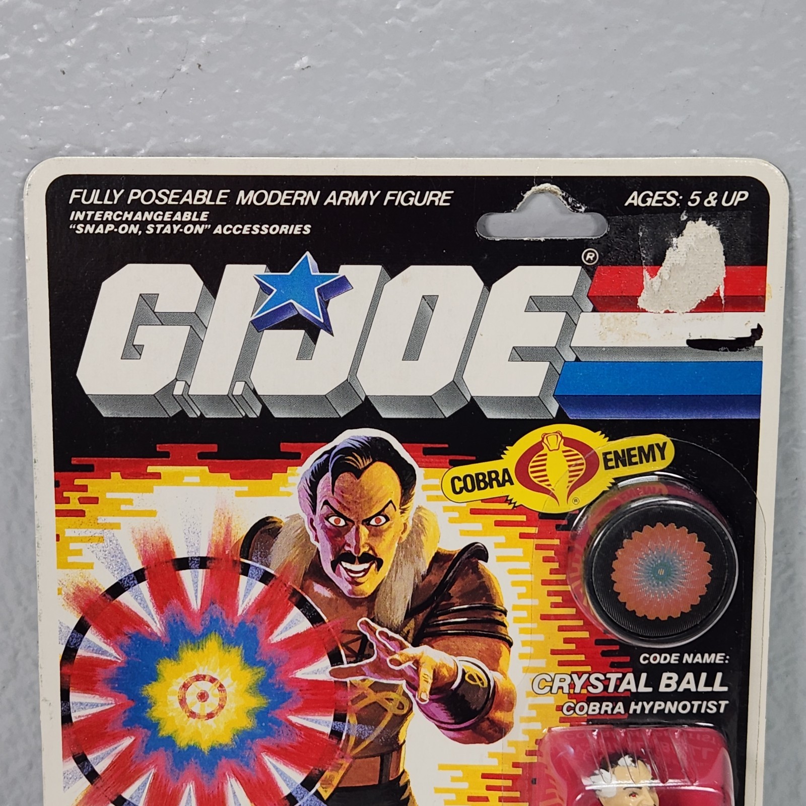 Crystal Ball 34 Back GI Joe 1987 Hasbro Vintage Action Figure NEW MOSC SEALED