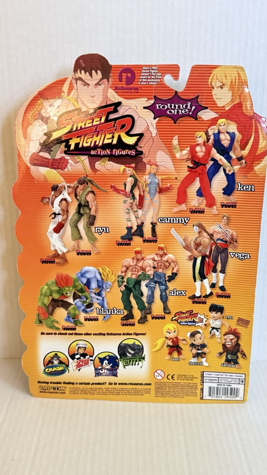RESAURUS CAPCOM STREET FIGHTER ALPHA3 “KEN” ROUND ONE. NIB OCVG CONDITION. Seals