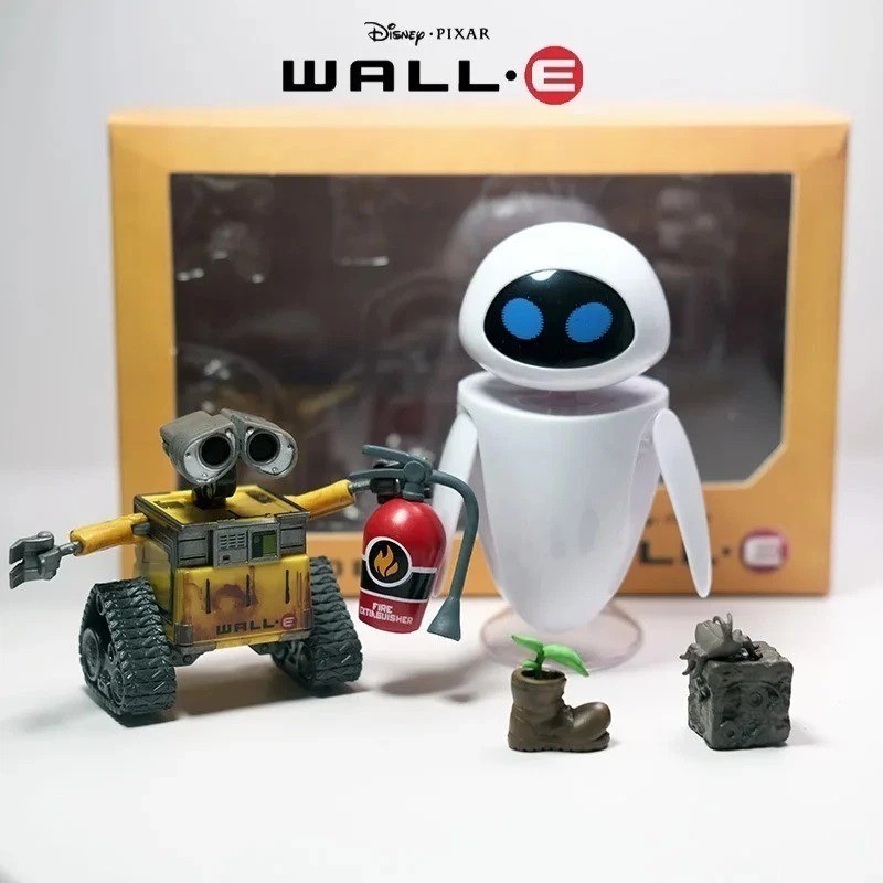 Wall-E And Eve Mini Robot Movable Action Figure Party Toys Gift New in Box