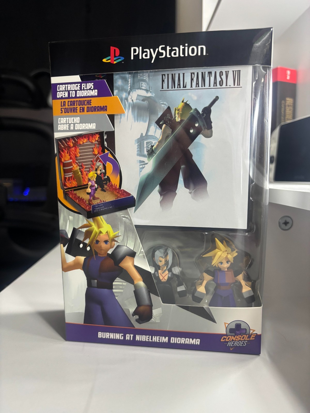 Final Fantasy VII Playstation Console Heroes Diorama
